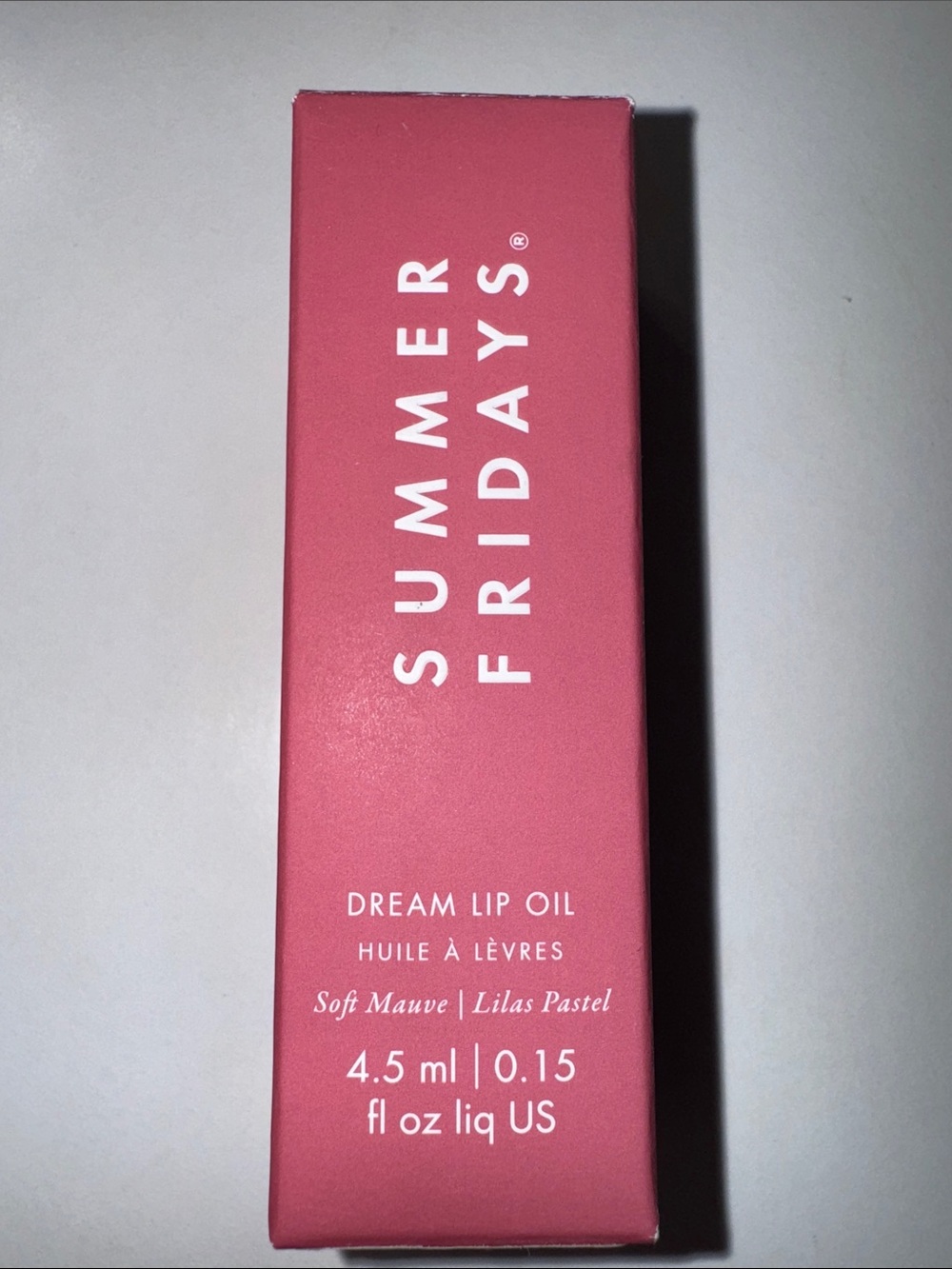 Summer Fridays Dream Lip Oil — Soft Mauve Pink Shade New In Box